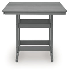 Sanctuary Beach Dark Gray Square Counter TBL w/UMB OPT - Ornate Home