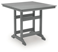 Sanctuary Beach Dark Gray Square Counter TBL w/UMB OPT - Ornate Home
