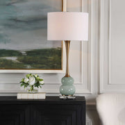 Sanctuary Green/Gray Table Lamp - Ornate Home