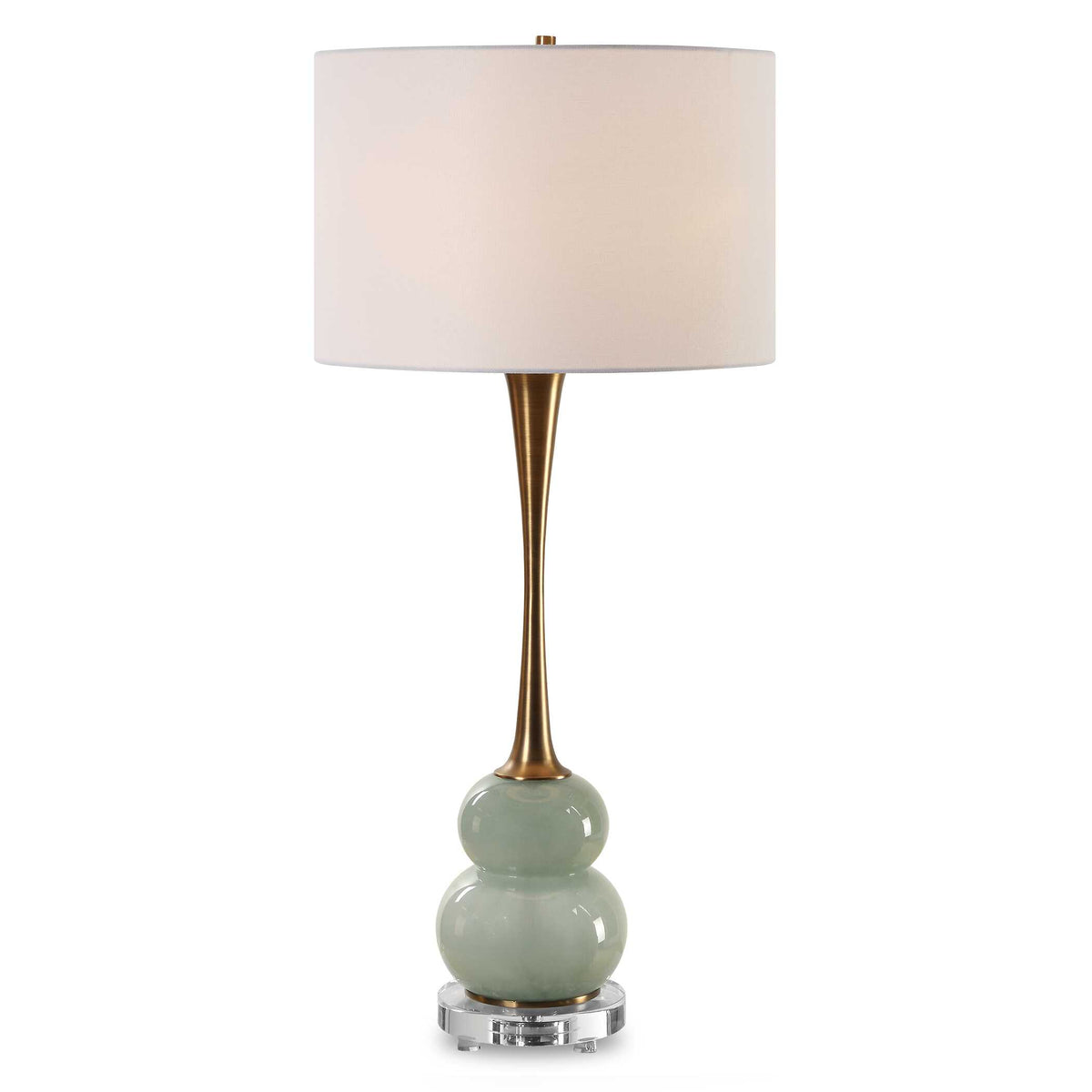 Sanctuary Green/Gray Table Lamp - Ornate Home
