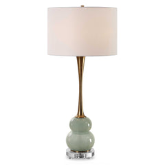 Sanctuary Green/Gray Table Lamp - Ornate Home