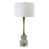 Sanctuary Green/Gray Table Lamp - Ornate Home