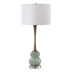 Sanctuary Green/Gray Table Lamp - Ornate Home