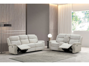 Sandbach Light Gray Reclining Living Room Set - Ornate Home