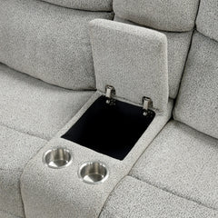 Sandbach Light Gray Reclining Loveseat - Ornate Home