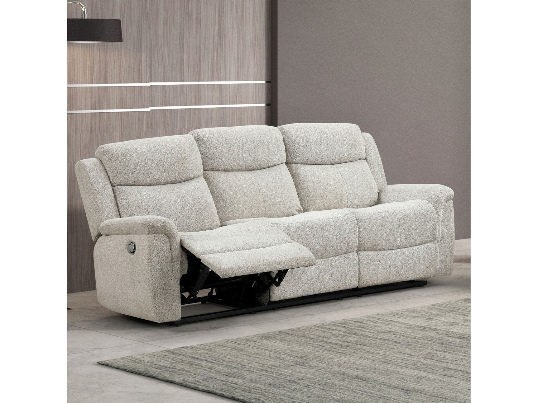 Sandbach Light Gray Reclining Sofa - Ornate Home