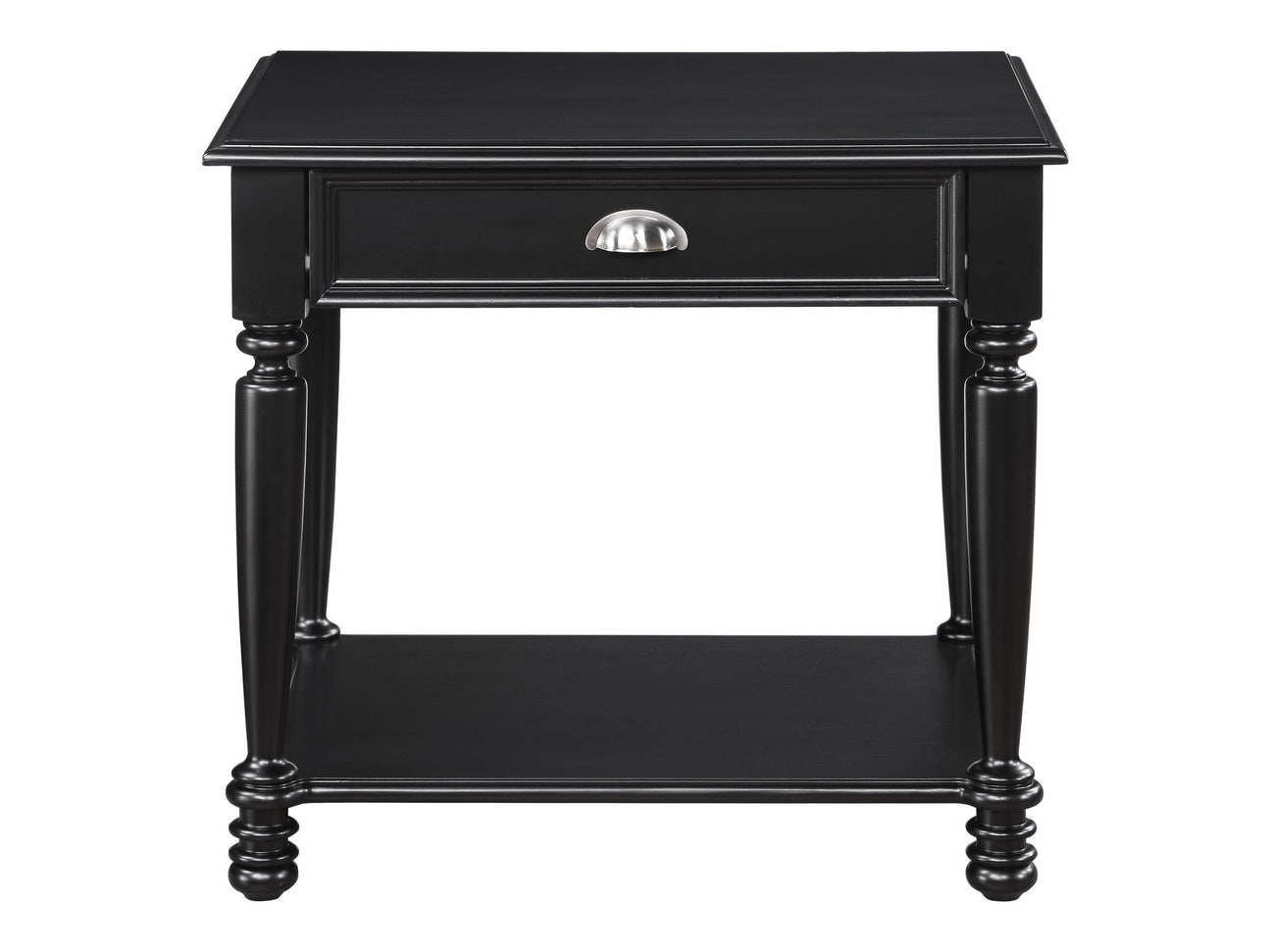 Sanders Black End Table - Ornate Home