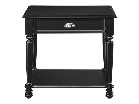 Sanders Black End Table - Ornate Home