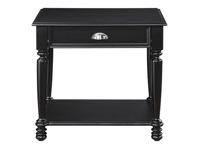 Sanders Black End Table - Ornate Home