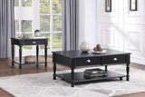 Sanders Black End Table - Ornate Home