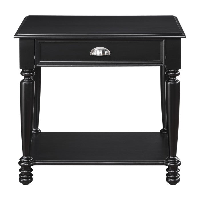Sanders Black End Table - Ornate Home