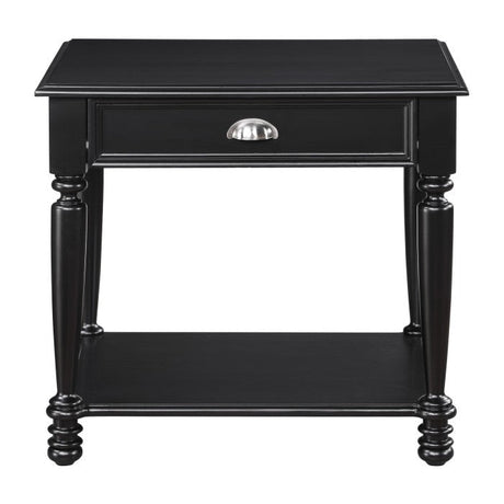Sanders Black End Table - Ornate Home