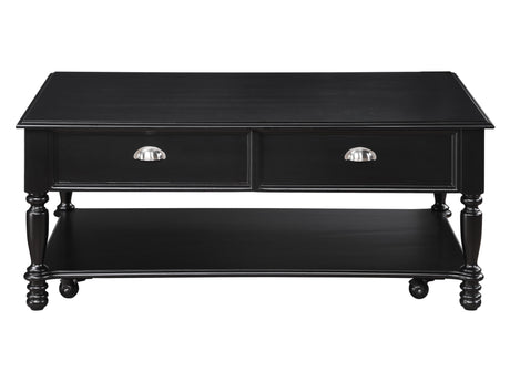 Sanders Black Lift Top Cocktail Table - Ornate Home