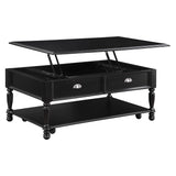 Sanders Black Lift Top Cocktail Table - Ornate Home