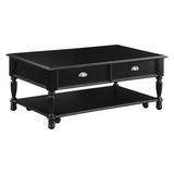Sanders Black Lift Top Cocktail Table - Ornate Home