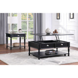 Sanders Black Lift Top Cocktail Table - Ornate Home