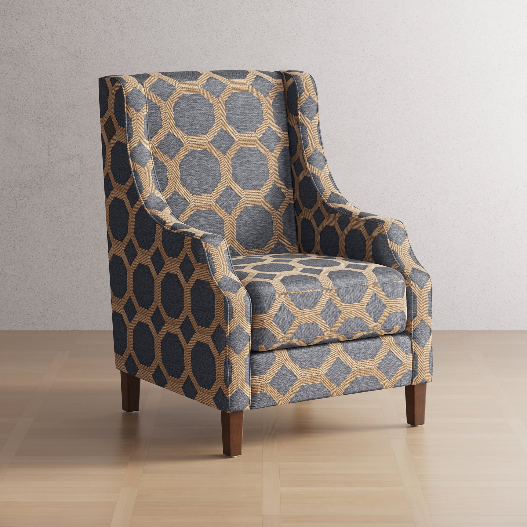 Sanders Grey Accent Chair - Ornate Home