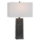 Sanderson Metallic Charcoal Table Lamp - Ornate Home