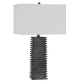 Sanderson Metallic Charcoal Table Lamp - Ornate Home