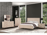 Sandnes Light Oak Queen 4 Piece Bedroom Set - Ornate Home