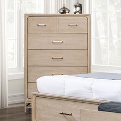 Sandnes Light Oak Queen 5 Piece Bedroom Set w/Chest - Ornate Home