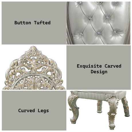 Sandoval Champagne Side Chair (Set of 2) - Ornate Home