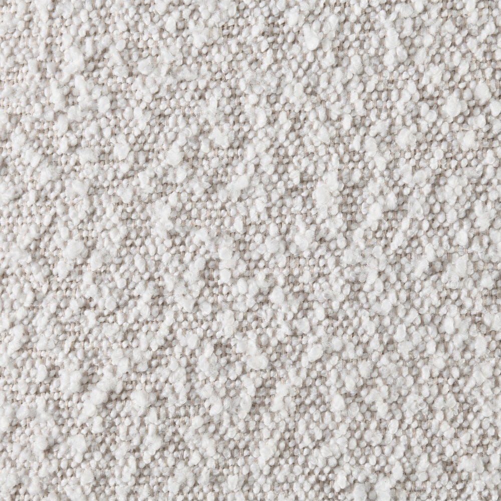 Sandro White Boucle / Walnut Finish Queen Bed - Ornate Home