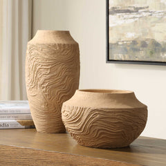 Sandstone Flow Terracotta Small Vase - Ornate Home