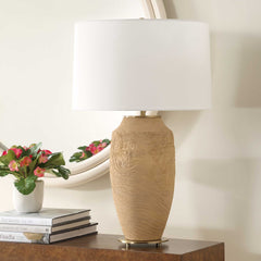 Sandstone Flow Terracotta Table Lamp - Ornate Home