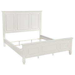 Sandy Beach Cream White 4-piece California King Bedroom Set - Ornate Home