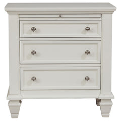 Sandy Beach Cream White 4-piece California King Bedroom Set - Ornate Home