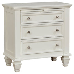 Sandy Beach Cream White 4-piece Eastern King Bedroom Set - Ornate Home