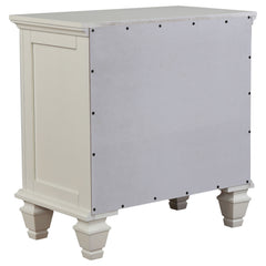 Sandy Beach Cream White 5-piece California King Bedroom Set - Ornate Home