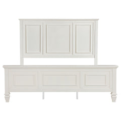 Sandy Beach Cream White 63-inch California King Panel Bed - Ornate Home