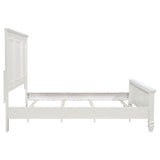 Sandy Beach Cream White 63-inch California King Panel Bed - Ornate Home