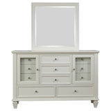 Sandy Beach Cream White Dresser and Mirror - Ornate Home