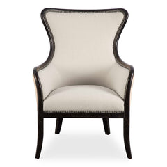 Sandy Black/Brown Wing Back Armchair - Ornate Home