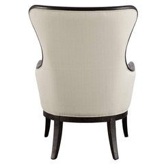 Sandy Black/Brown Wing Back Armchair - Ornate Home