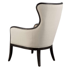 Sandy Black/Brown Wing Back Armchair - Ornate Home