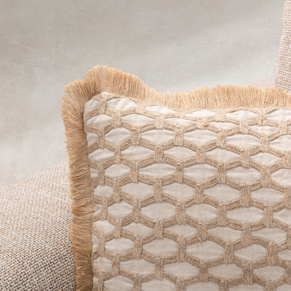Sandy Cove Natural 14"x20" Throw Pillow (Set of 2)
