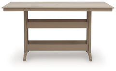 Sandy Dune Medium Brown Outdoor Counter Height Dining Table - Ornate Home