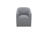 Sandy Grey Rolling Dining Chair - Ornate Home
