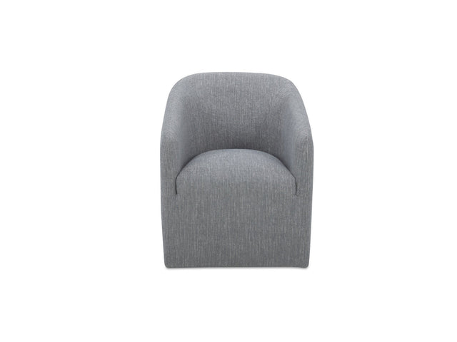 Sandy Grey Rolling Dining Chair - Ornate Home