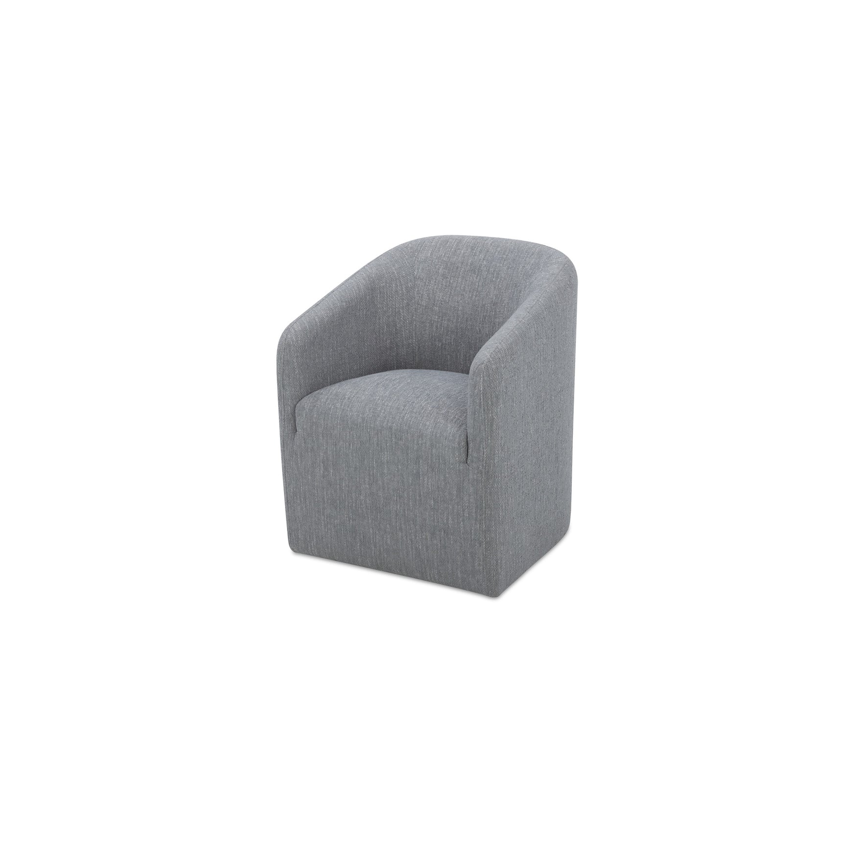 Sandy Grey Rolling Dining Chair - Ornate Home