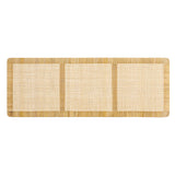 Sandy Natural Wall Mounted Wood and Rattan King Size Headboard - Ornate Home