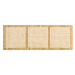 Sandy Natural Wall Mounted Wood and Rattan King Size Headboard - Ornate Home