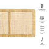 Sandy Natural Wall Mounted Wood and Rattan King Size Headboard - Ornate Home