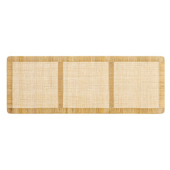 Sandy Natural Wall Mounted Wood and Rattan Queen Size Headboard - Ornate Home