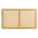 Sandy Natural Wall Mounted Wood and Rattan Twin Size Headboard - Ornate Home