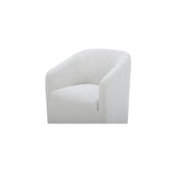 Sandy Off-White Rolling Dining Chair - Ornate Home